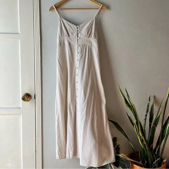 Monteau of Los Angeles• Linen Maxi Dress•Sz S - Picture 10 of 11